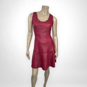 MARIA VALENTINA Small Sleeveless Red Dress Cocktail Party‎ Summer